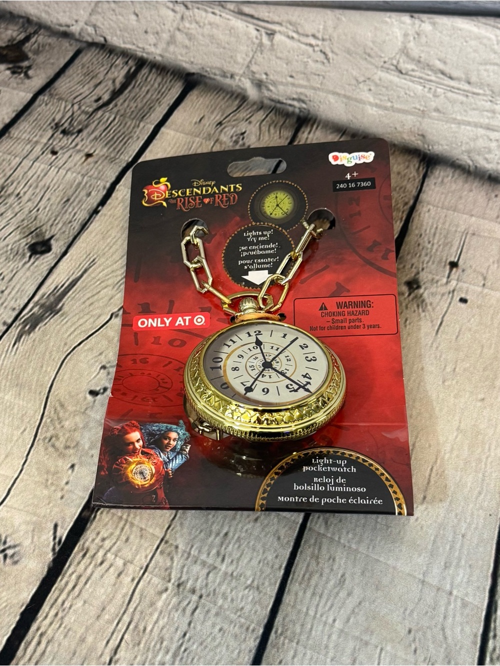 Disney Descendants Rise of Red Pocket Watch Halloween Costume Accessory